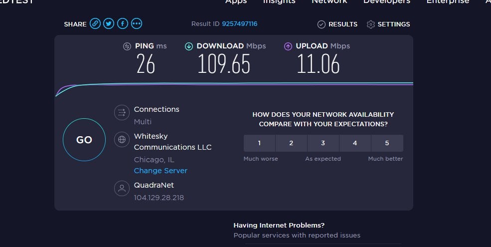 سرعت / پینگ Torguard vs No Vpn: vpnreviews