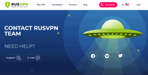  صفحه تماس با RUSVPN 